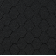 Гибкая черепица Шестигранник Чёрный
