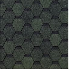 Гибкая черепица Шестигранник Зелёный от производителя  Docke по цене 359 р