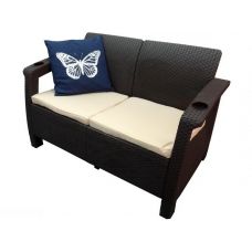 Двухместный диван Sofa Seаt Венге от производителя  Мебель Yalta по цене 14 000 р