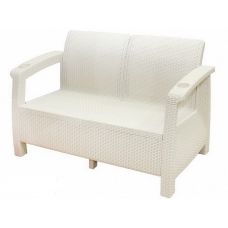 Двухместный диван Sofa Seаt Белый от производителя  Мебель Yalta по цене 13 860 р