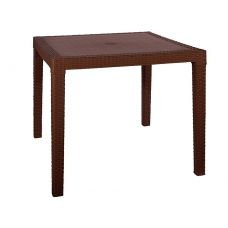 Стол квадратный FIJI Quatro Table Коричневый