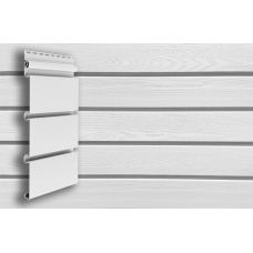 Виниловый сайдинг Архитектурный планкен Белый от производителя  Grand Line по цене 367 р