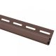 Финишная планка (завершающая полоса) коричневая для сайдинга Финишная планка (завершающая полоса) коричневая для сайдинга