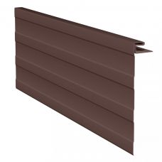 J-фаска ( ветровая, карнизная планка ) коричневая для винилового сайдинга от производителя  Россия по цене 720 р