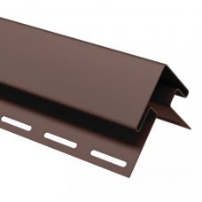 Внешний (наружный) угол коричневый для винилового сайдинга от производителя  Россия по цене 720 р