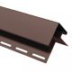 Внешний (наружный) угол коричневый для винилового сайдинга Внешний (наружный) угол коричневый для винилового сайдинга