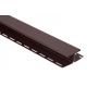 Н-профиль Люкс Крашенный, T-18, ВН, Коричневый