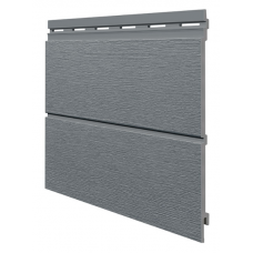 Виниловый сайдинг панель двойная Kerrafront Modern Wood - Quartz Grey