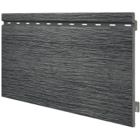 Виниловый сайдинг панель одинарная Kerrafront Wood Design - Graphite